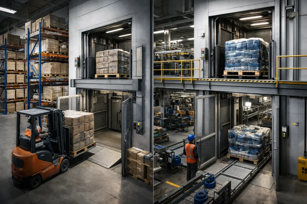 Là où le monte-charge industriel devient indispensable