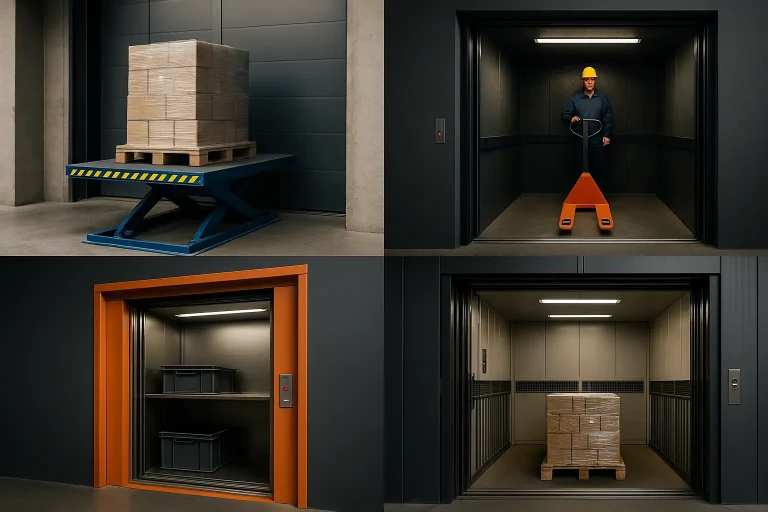 Types de monte-charge : guide décisif pour éviter une erreur coûteuse