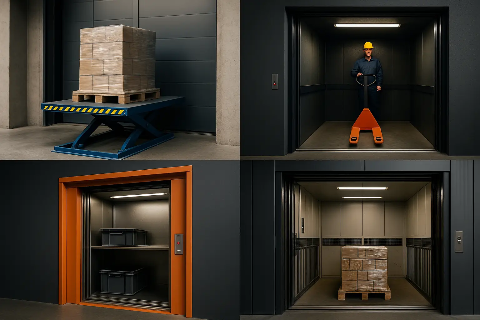 Types de monte-charge : guide décisif pour éviter une erreur coûteuse