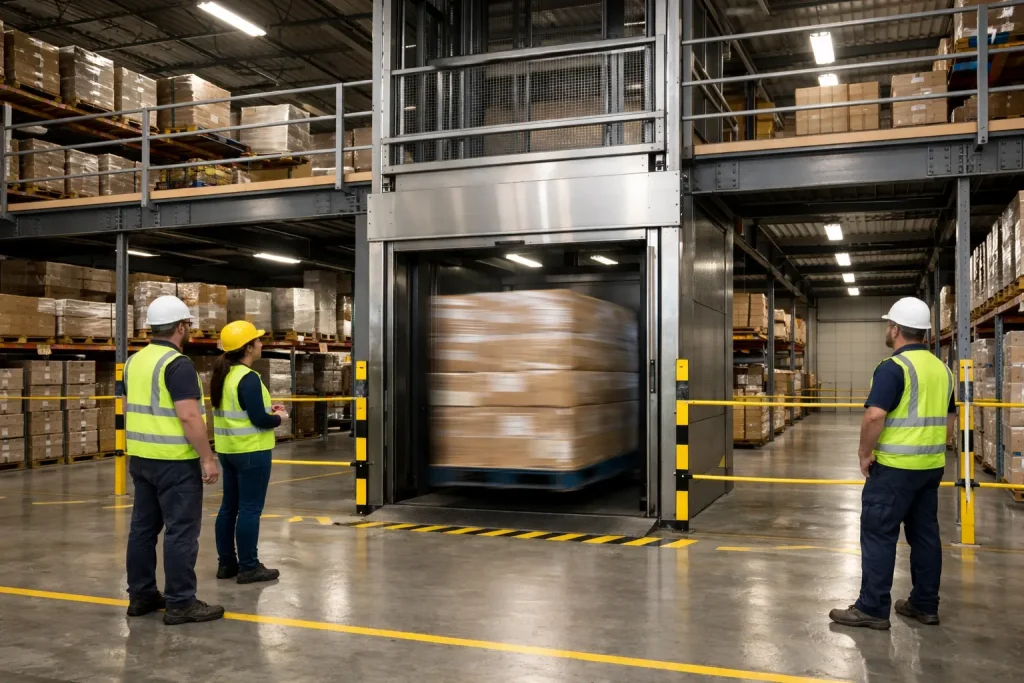 Monte-charge pour fluidifier les flux et sécuriser les opérations : le double gain