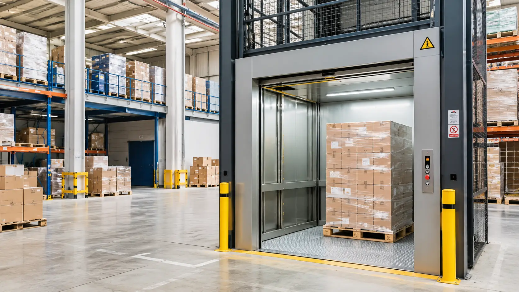 Pourquoi installer un monte-charge en entrepôt transforme votre logistique ?